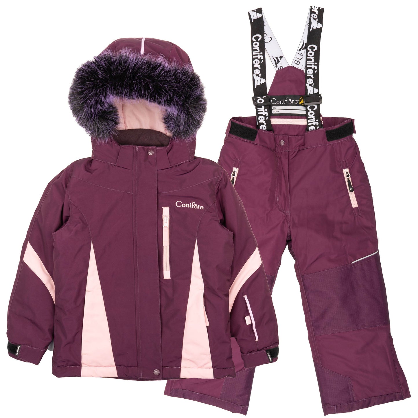 KAUSSI RASPBERRY - Girls 2-piece snowsuit