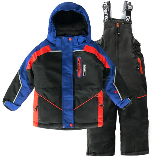 SINAI - Boy's 2-piece Navy/Orange Snowsuit Set