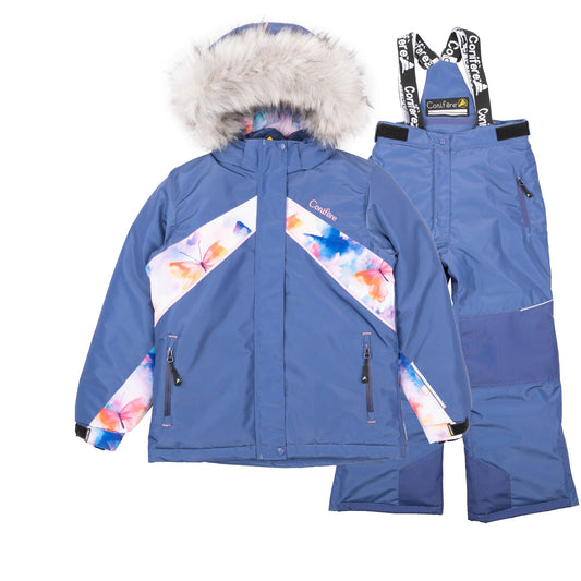 TAEDA BLUE- Girls Skipper Blue 2-piece Snowsuit Set