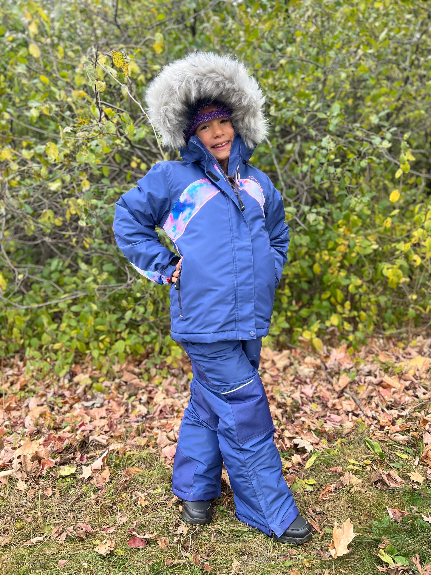 TAEDA BLUE- Girls Skipper Blue 2-piece Snowsuit Set