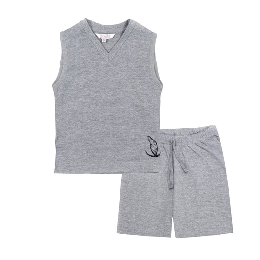 Girl's Pyjama Set - Grey