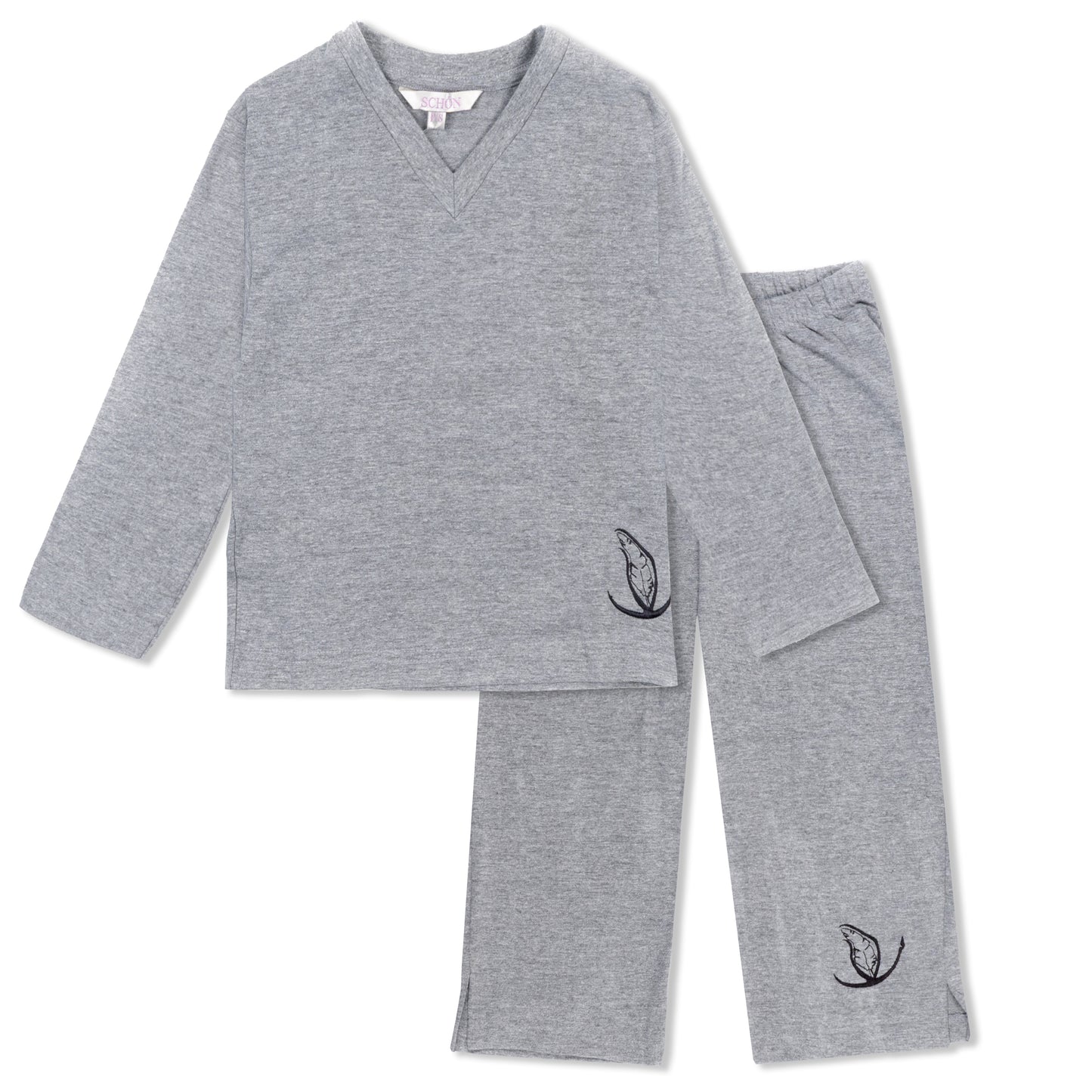 Girl's Pyjama Set - Grey