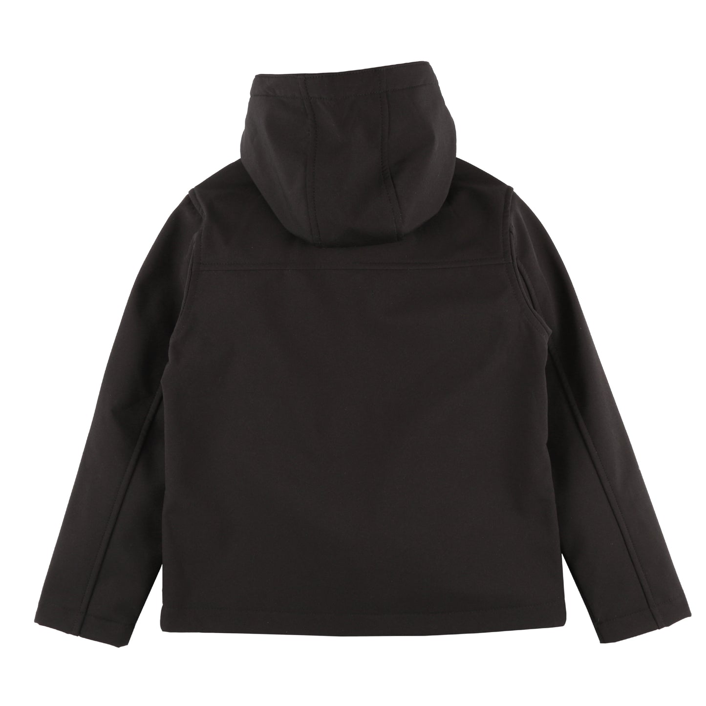 Black Unisex Kids Soft Shell Jacket