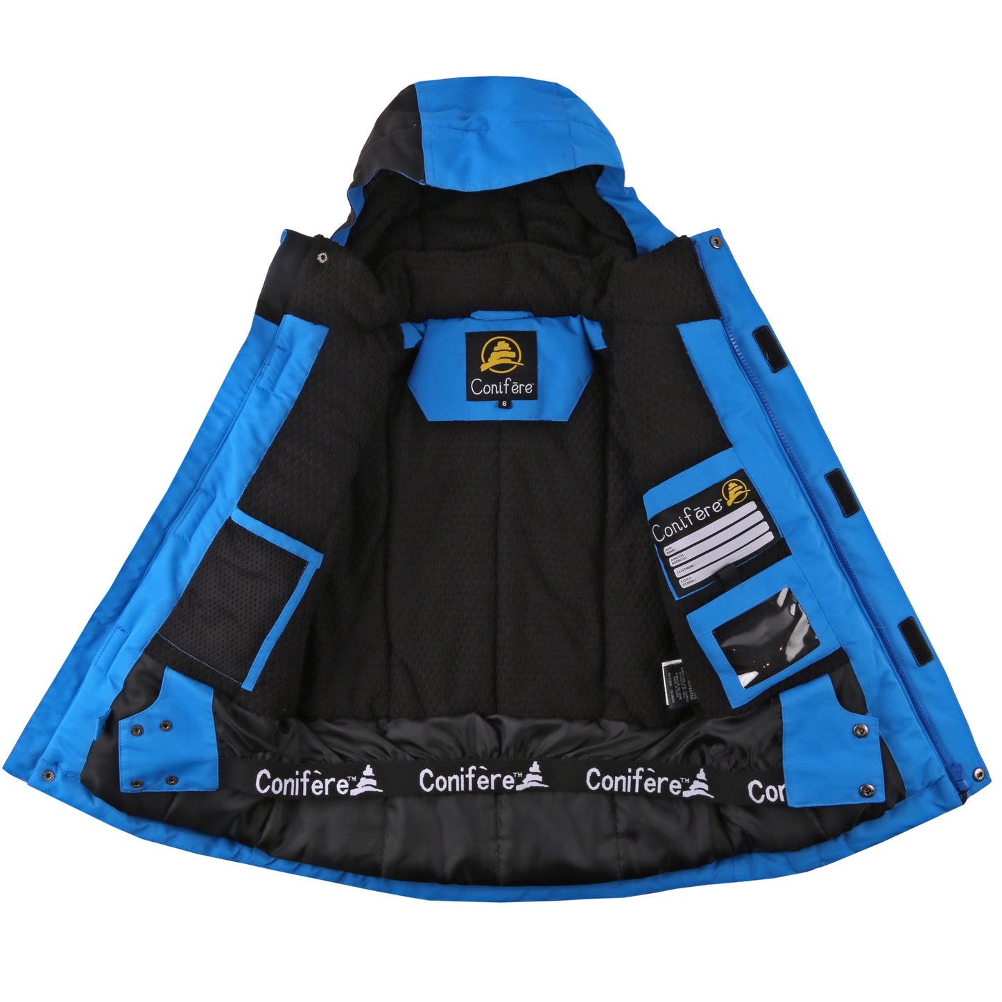 Ensemble de combinaison de neige en maille bleu marine pour garçon