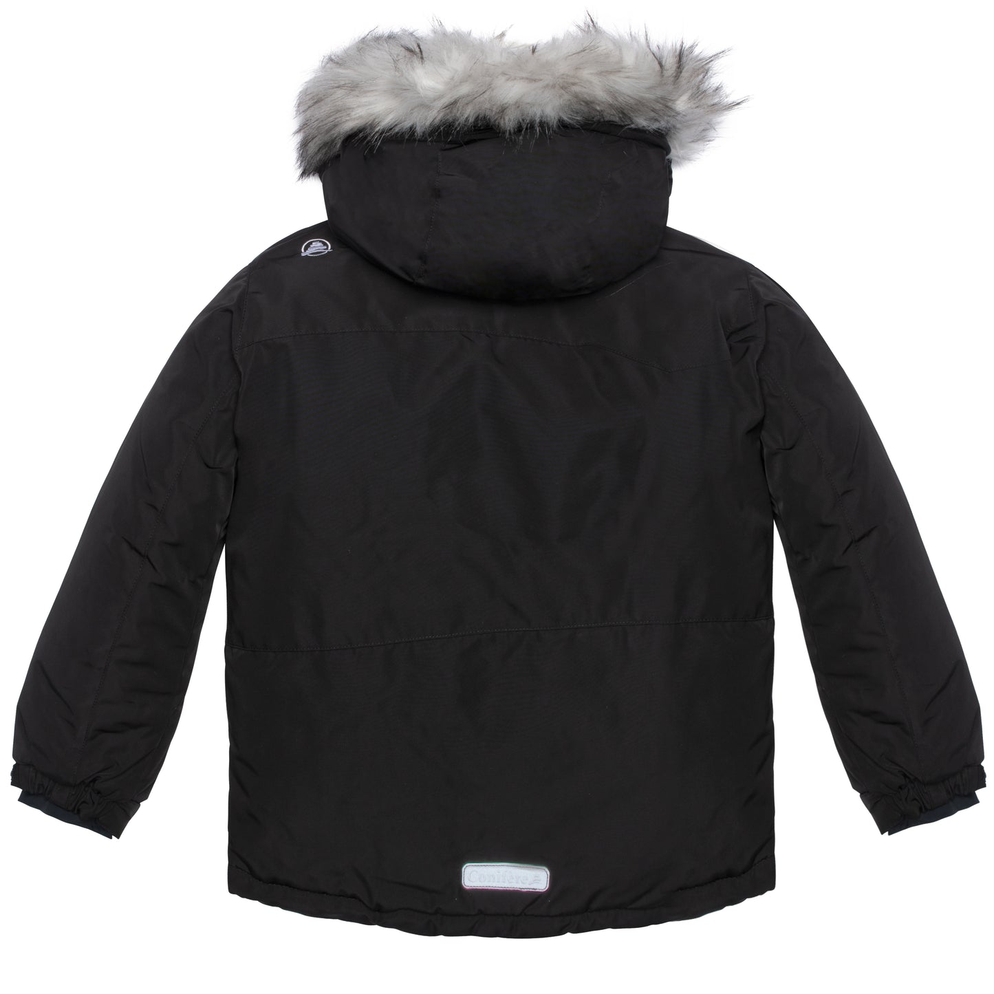 JACKET: Water-resistant outer shell, wind stopper panel, removable hood, chin guard, LED light, anti-pill polar fleece lining, adjustable cuffs with elastic & velcro, YKK zipper, snowskirt, name label, and pockets. PANTS: Adjustable elastic suspender, waist with tabs, reflective piping at knee and back hem, removable back bib