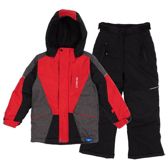 Boy's Red Snowsuit Set