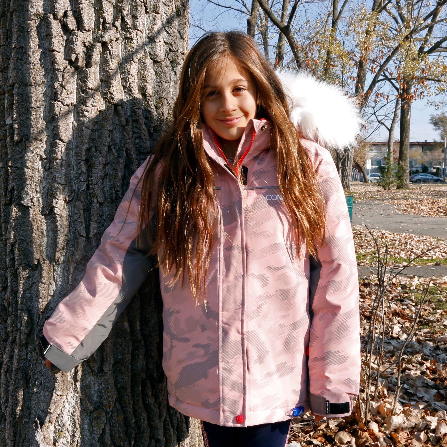 Peach Girls Snowsuit Set