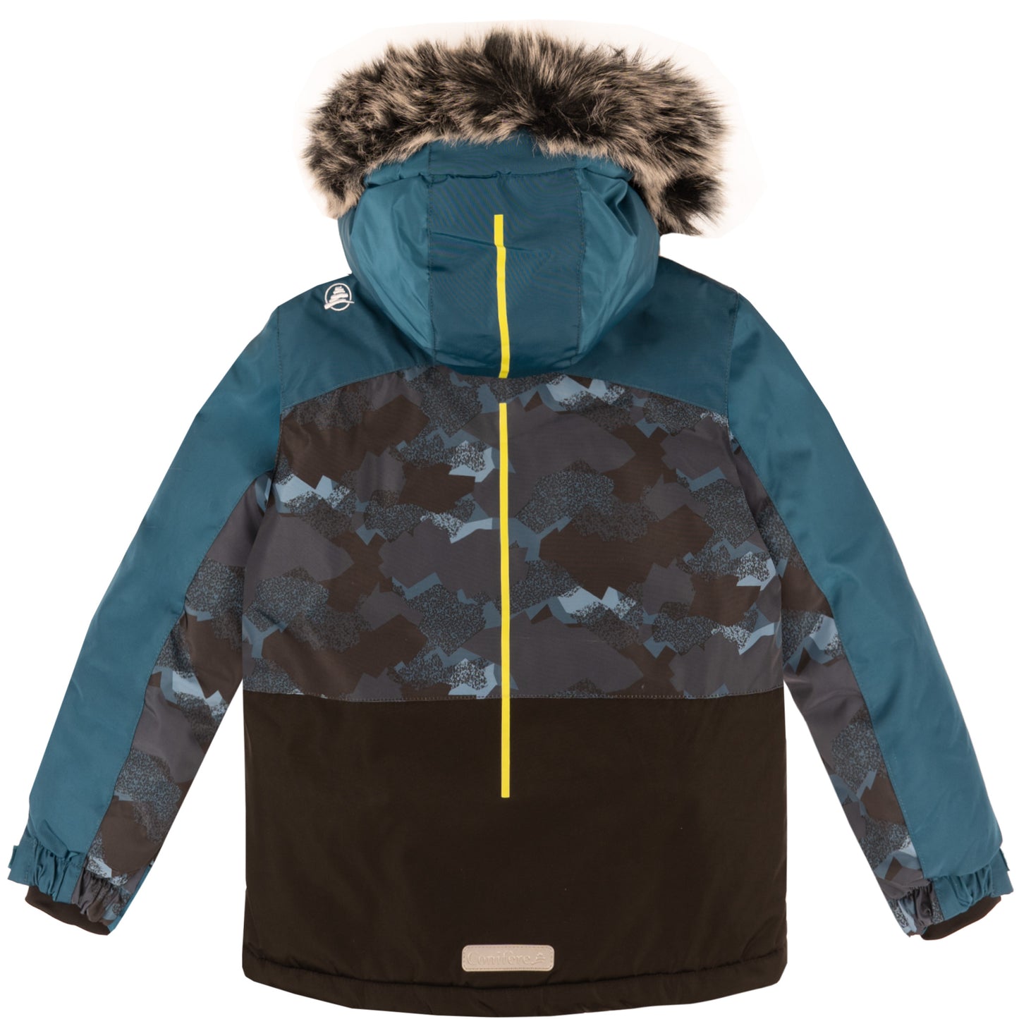 Minus 35 C cold protection jacket with water repellent shell, LED light, fleece lining, adjustable cuffs, YKK zipper, snowskirt. Includes durable pants with elastic suspender, reflective piping, Corduratech reinforcement, adjustable hem, side zippers, removable bib.