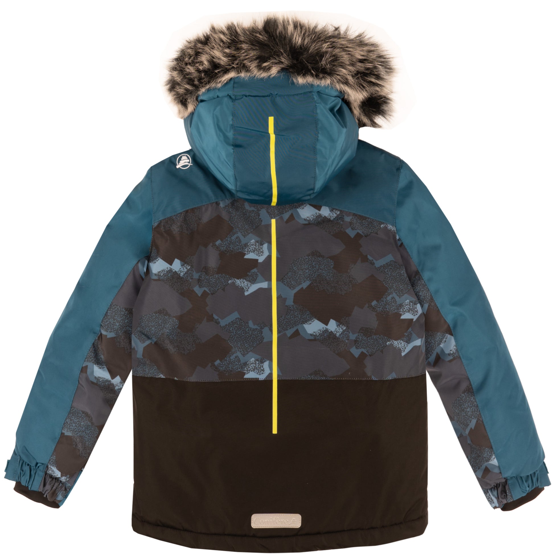 Minus 35 C cold protection jacket with water repellent shell, LED light, fleece lining, adjustable cuffs, YKK zipper, snowskirt. Includes durable pants with elastic suspender, reflective piping, Corduratech reinforcement, adjustable hem, side zippers, removable bib.