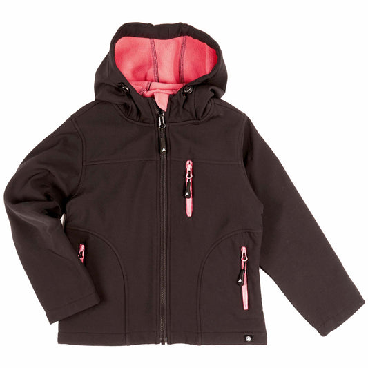 Water-repellent jacket with fleece lining, adjustable hood, waterproof pockets. Ultrasoft fleece lining for warmth