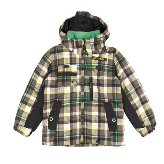 Green Check Boys 3-in-1 Jacket