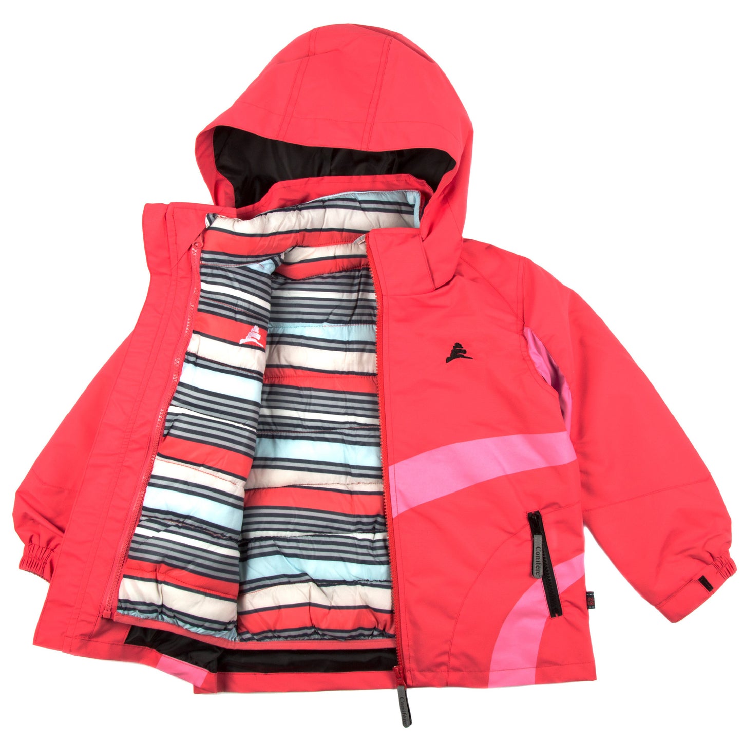 Fuchsia Toddler Girl's 3-in-1 Jacket