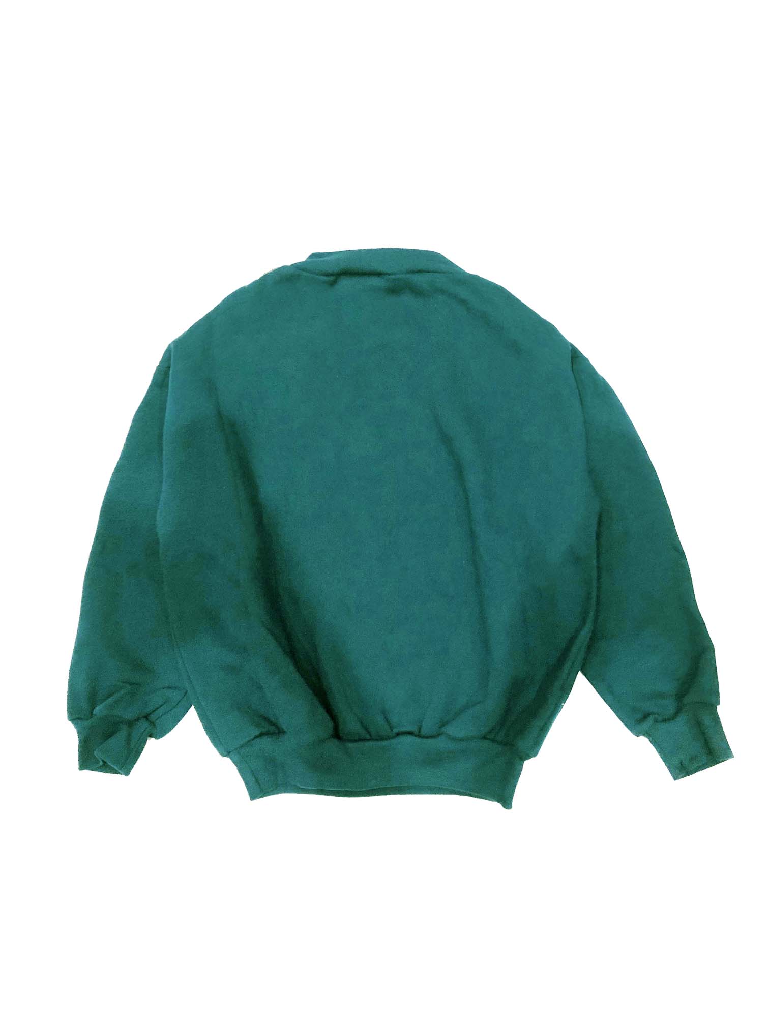 Made in Canada sweatshirt, cotton blend jersey with fleece underside, relaxed fit.