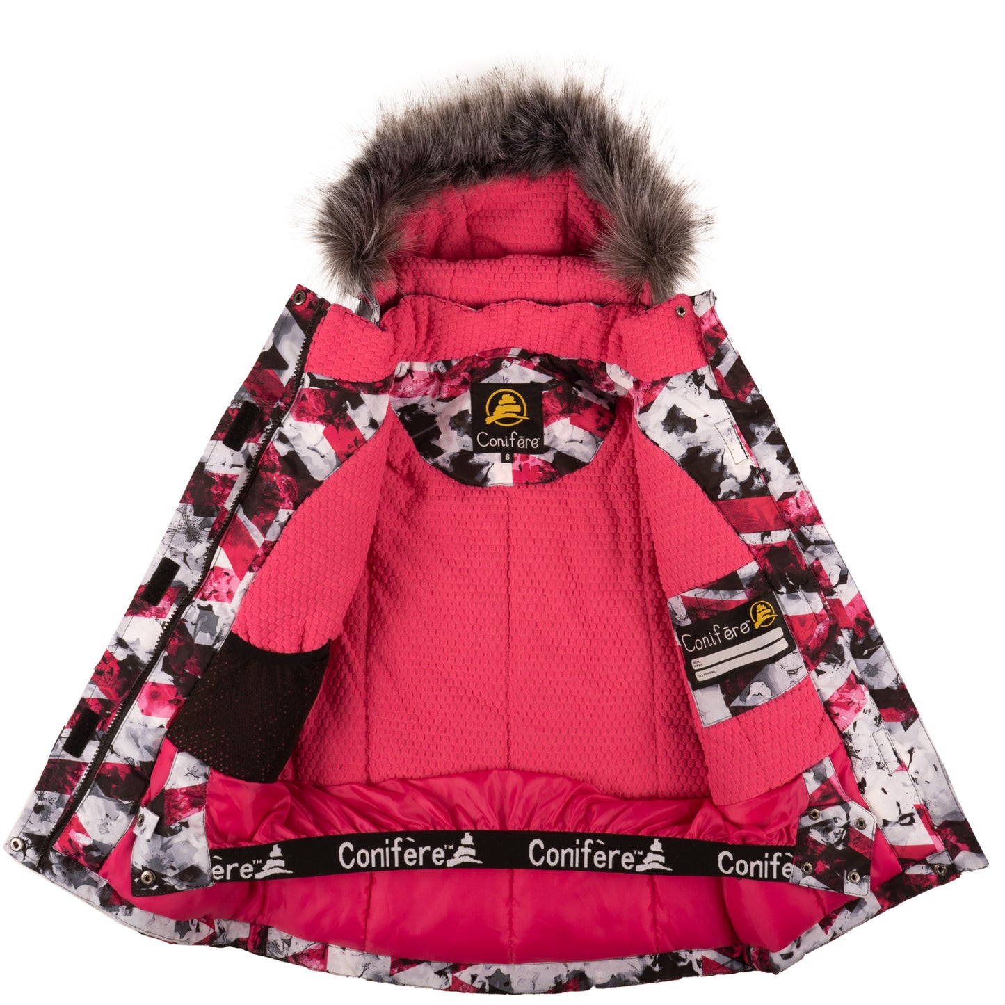 Kids' winter jacket and pants set, cold protection up to -35 C, water repellent shell, LED light zipper gadget, adjustable cuffs, YKK zipper
