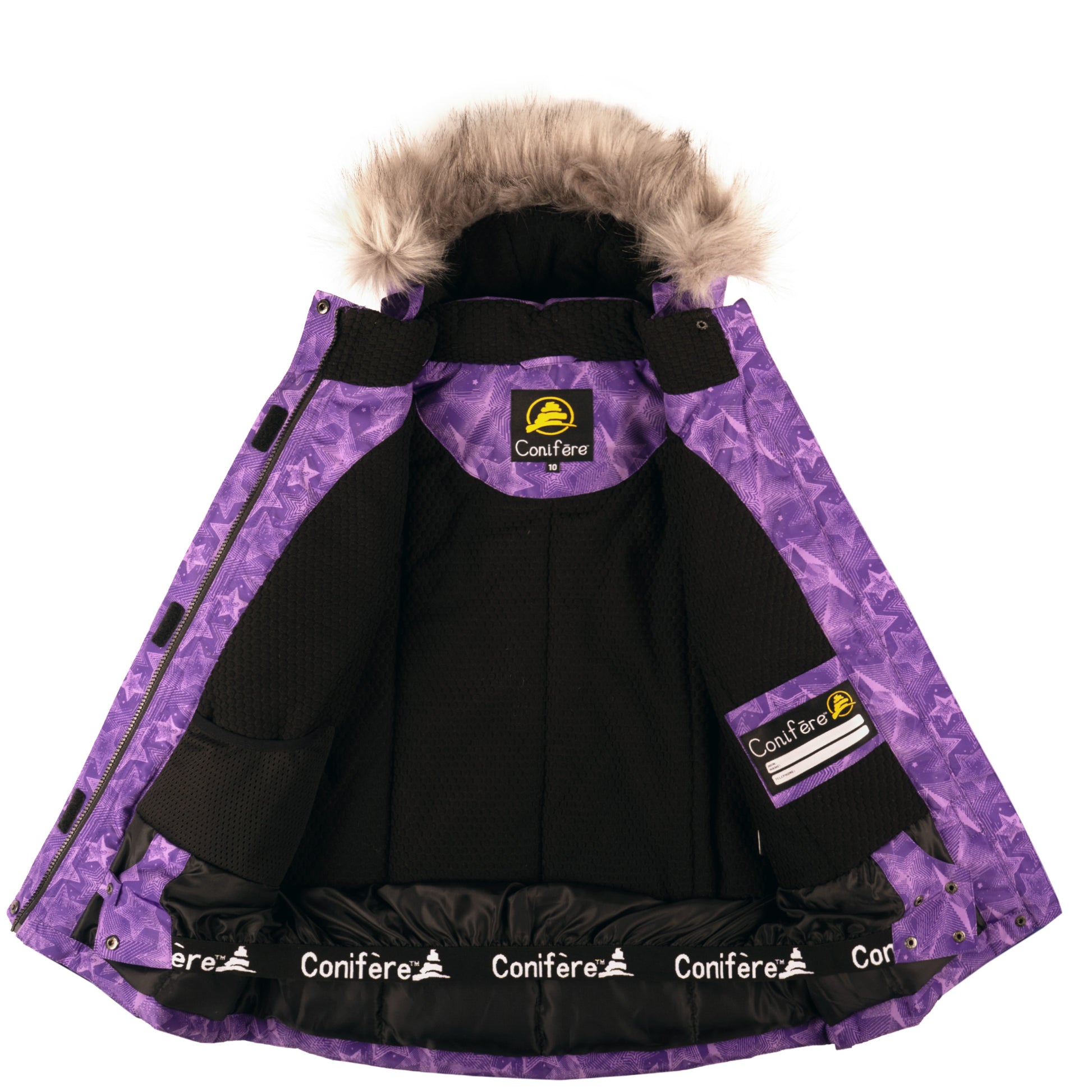 Kids' winter jacket and pants set, cold protection up to -35 C, water repellent shell, LED light zipper gadget, adjustable cuffs, YKK zipper