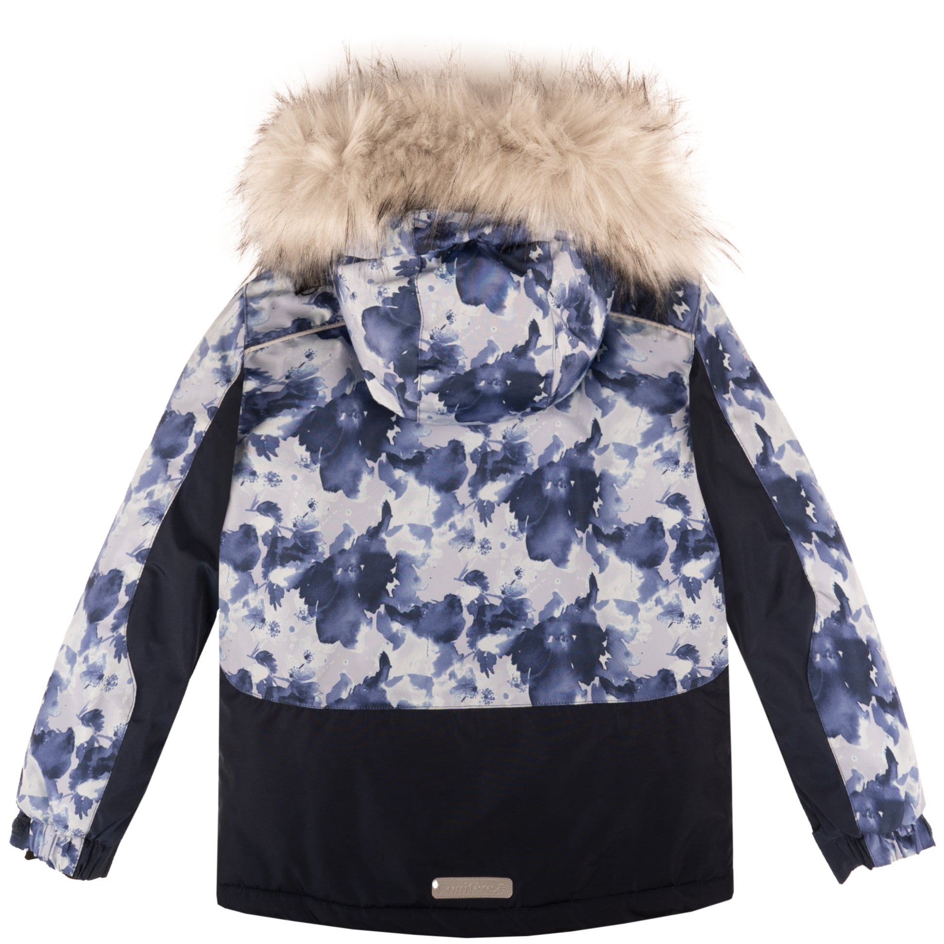 Jacket with -35°C Cold Factor protection, water repellent shell, breathable fabric, wind stopper, removable hood, LED light gadget, fleece and Loft sleeve lining, adjustable cuffs, YKK zipper, snowskirt. Pants with adjustable suspender, reflective piping.