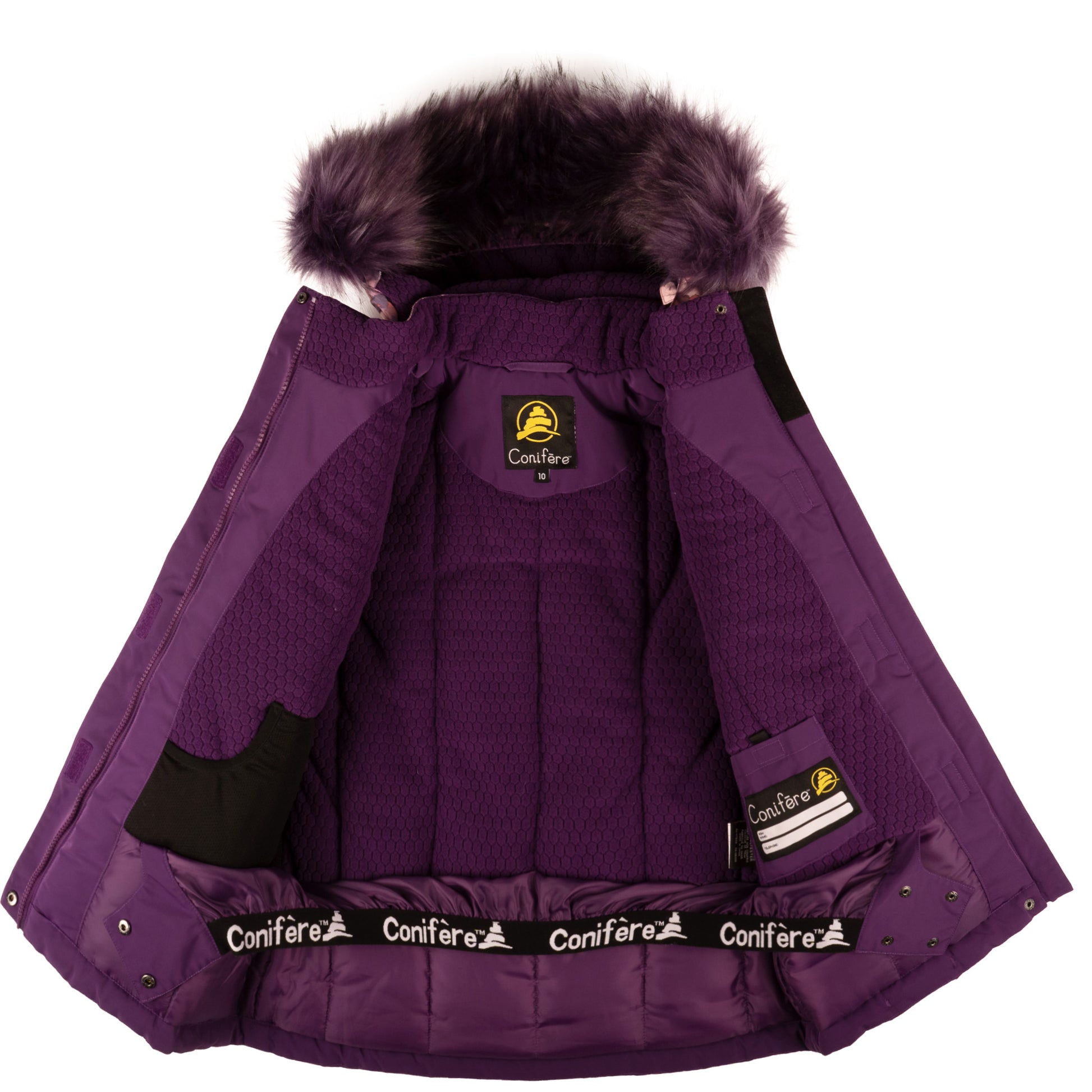 Jacket with -35°C Cold Factor protection, water repellent shell, breathable fabric, wind stopper, removable hood, LED light gadget, fleece and Loft sleeve lining, adjustable cuffs, YKK zipper, snowskirt. Pants with adjustable suspender, reflective piping, Corduratech reinforcement, adjustable hem, side zippers, removable bib