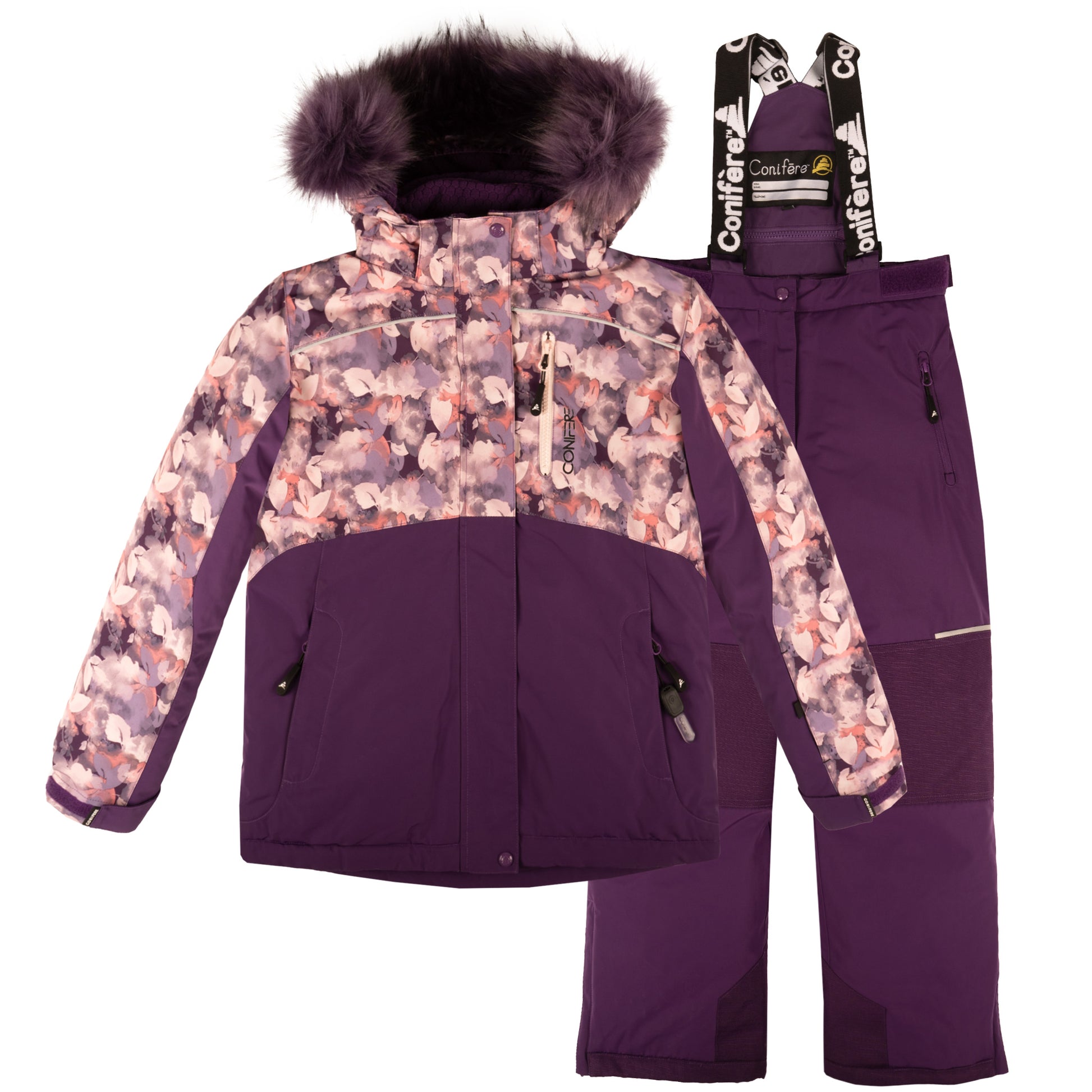 Jacket with -35°C Cold Factor protection, water repellent shell, breathable fabric, wind stopper, removable hood, LED light gadget, fleece and Loft sleeve lining, adjustable cuffs, YKK zipper, snowskirt. Pants with adjustable suspender, reflective piping, Corduratech reinforcement, adjustable hem, side zippers, removable bib