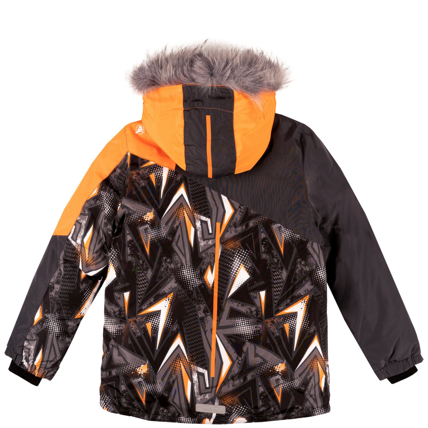 Insulated jacket with cold protection up to -35 C, water repellent shell, breathable fabric, removable hood, LED light, fleece lining, adjustable cuffs, YKK zipper, snowskirt. Pants feature adjustable suspenders, reflective piping, elastic waistband, Corduratech reinforcement, adjustable leg hem, side zippers, and removable bib