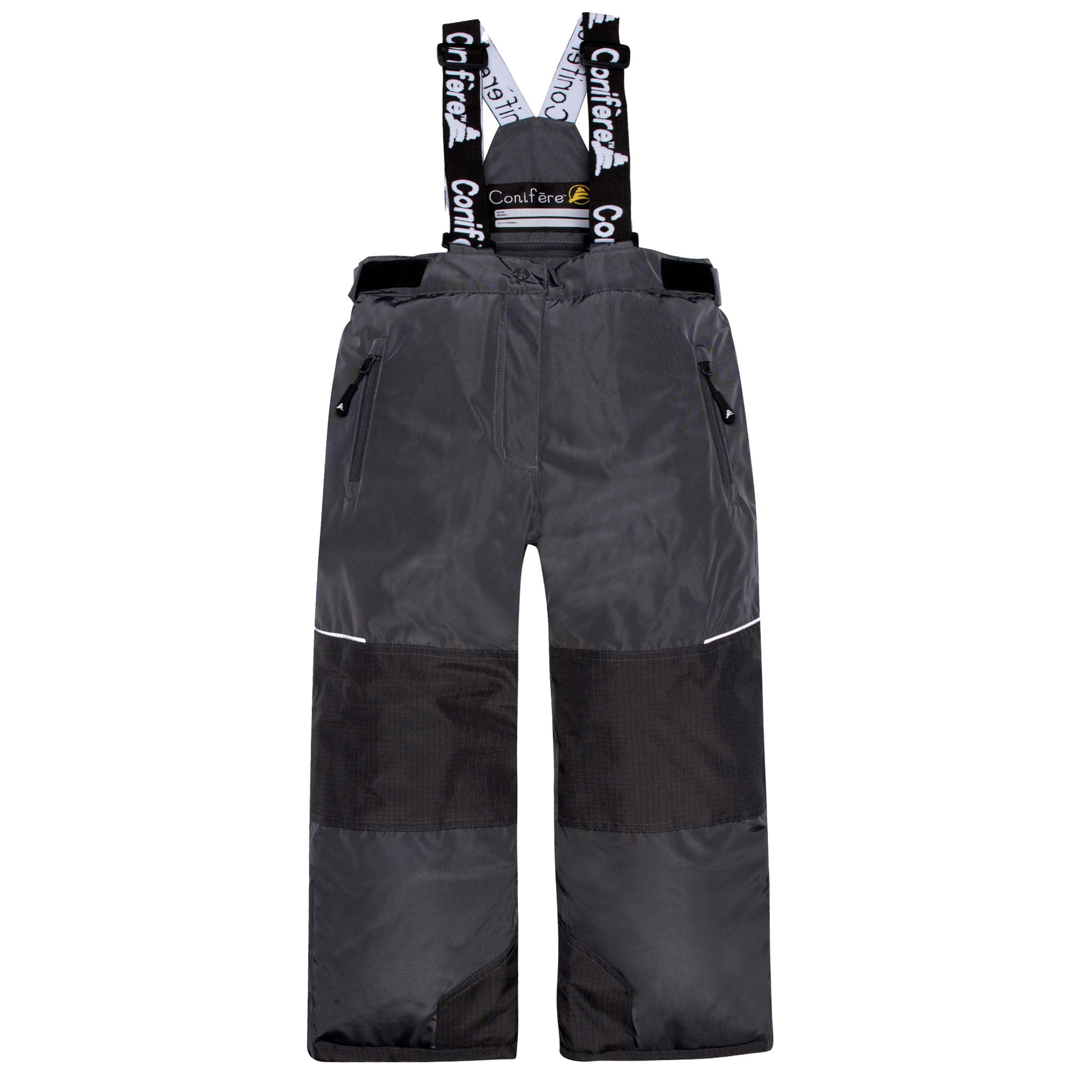 Insulated jacket with cold protection up to -35 C, water repellent shell, breathable fabric, removable hood, LED light, fleece lining, adjustable cuffs, YKK zipper, snowskirt. Pants feature adjustable suspenders, reflective piping, elastic waistband, Corduratech reinforcement, adjustable leg hem, side zippers, and removable bib