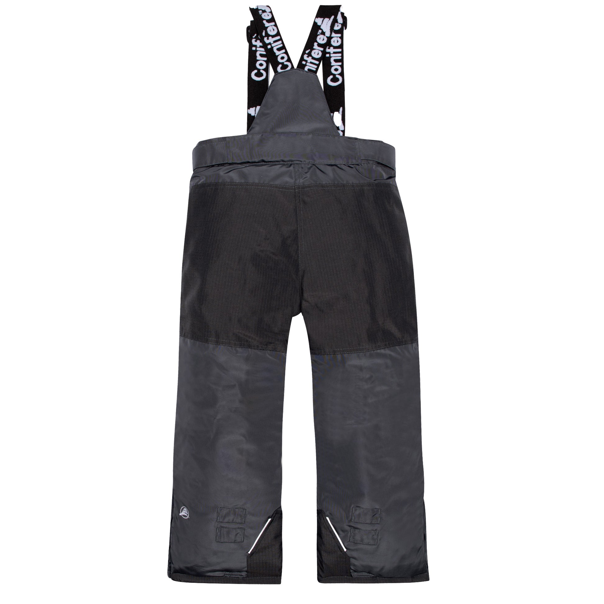 Insulated jacket with cold protection up to -35 C, water repellent shell, breathable fabric, removable hood, LED light, fleece lining, adjustable cuffs, YKK zipper, snowskirt. Pants feature adjustable suspenders, reflective piping, elastic waistband, Corduratech reinforcement, adjustable leg hem, side zippers, and removable bib