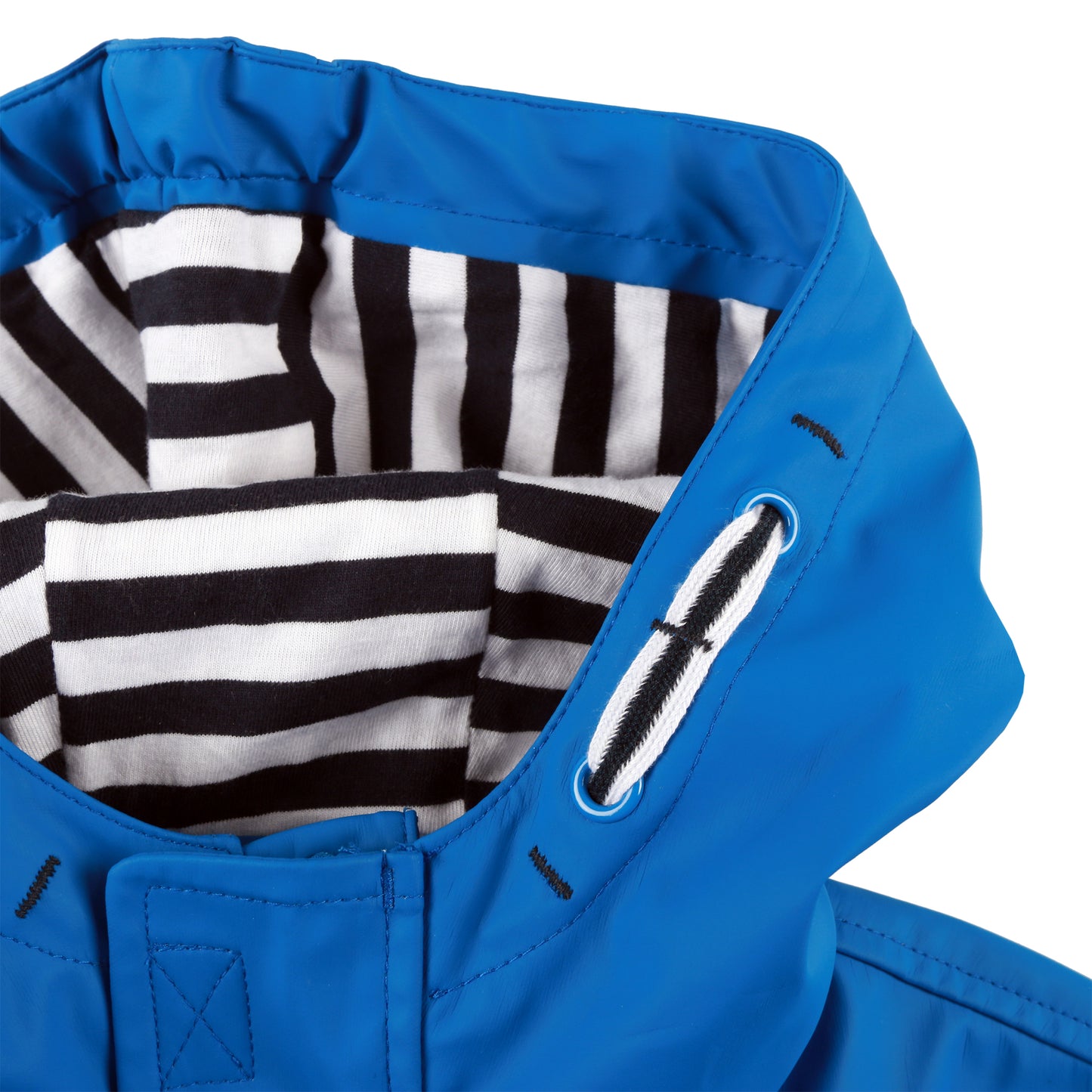 Blue Boys' Striped Raincoat