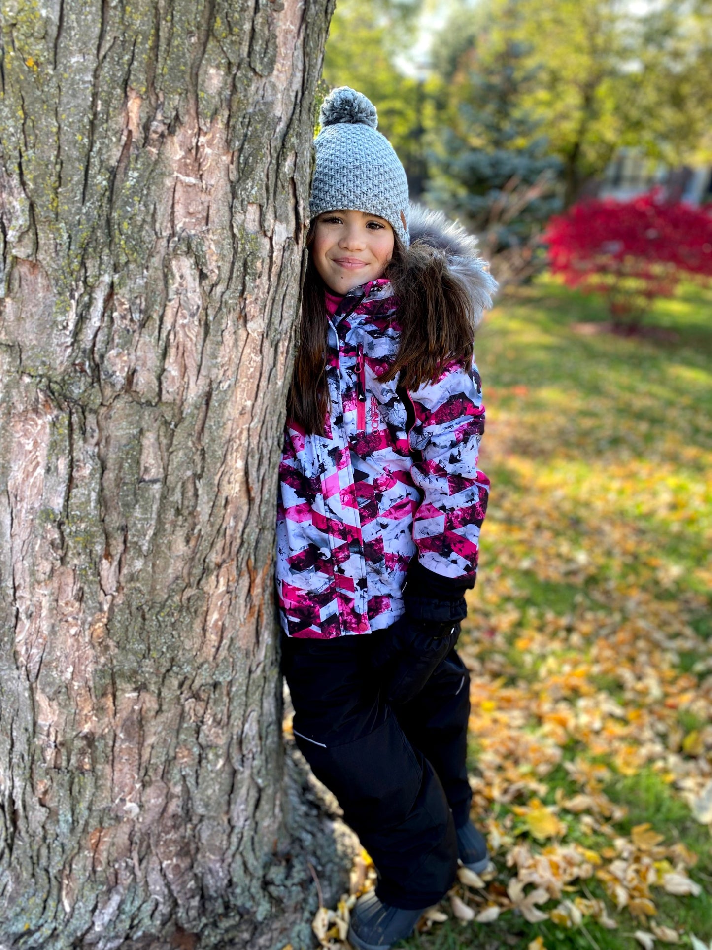 Kids' winter jacket and pants set, cold protection up to -35 C, water repellent shell, LED light zipper gadget, adjustable cuffs, YKK zipper
