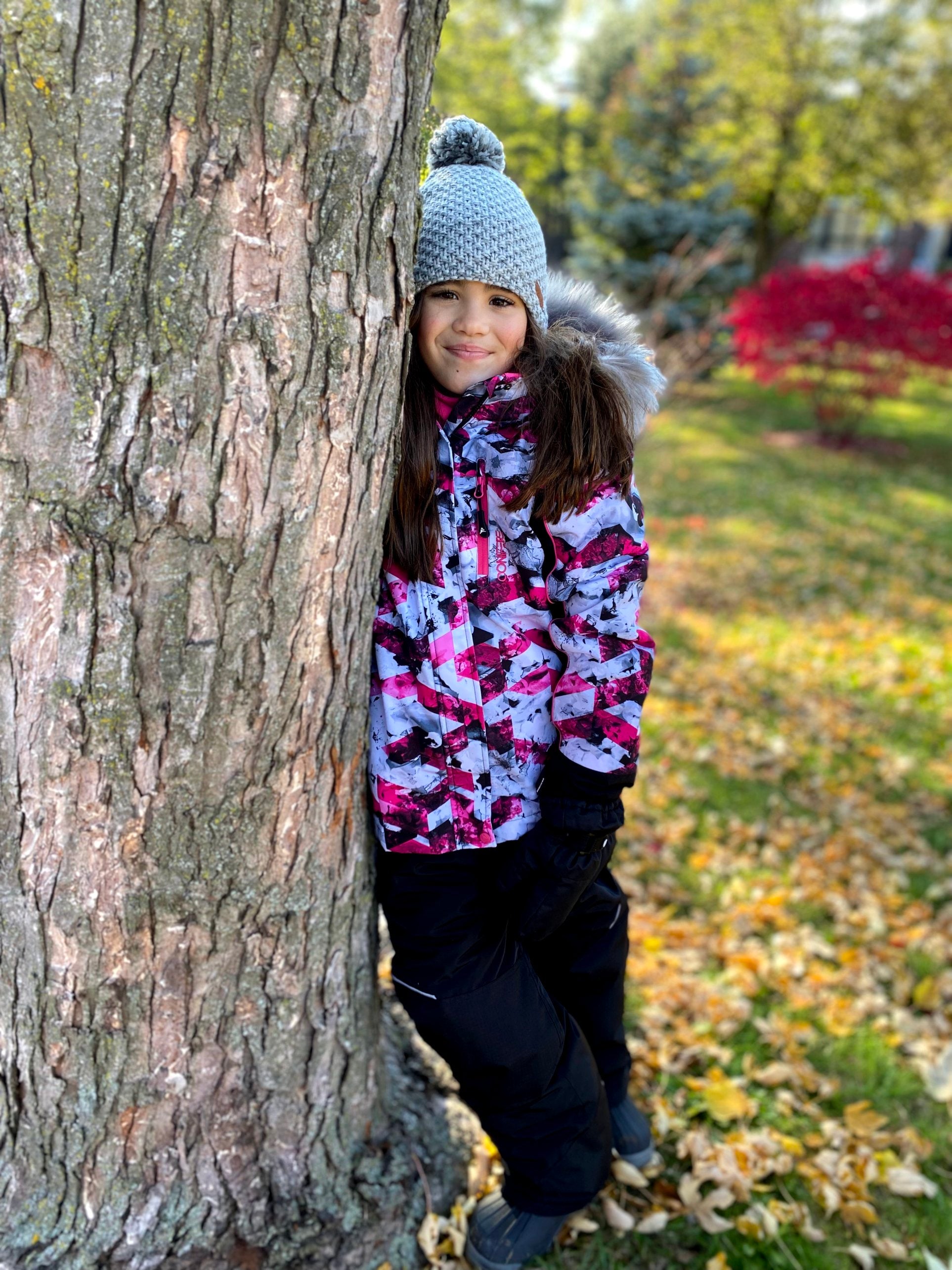 Kids' winter jacket and pants set, cold protection up to -35 C, water repellent shell, LED light zipper gadget, adjustable cuffs, YKK zipper