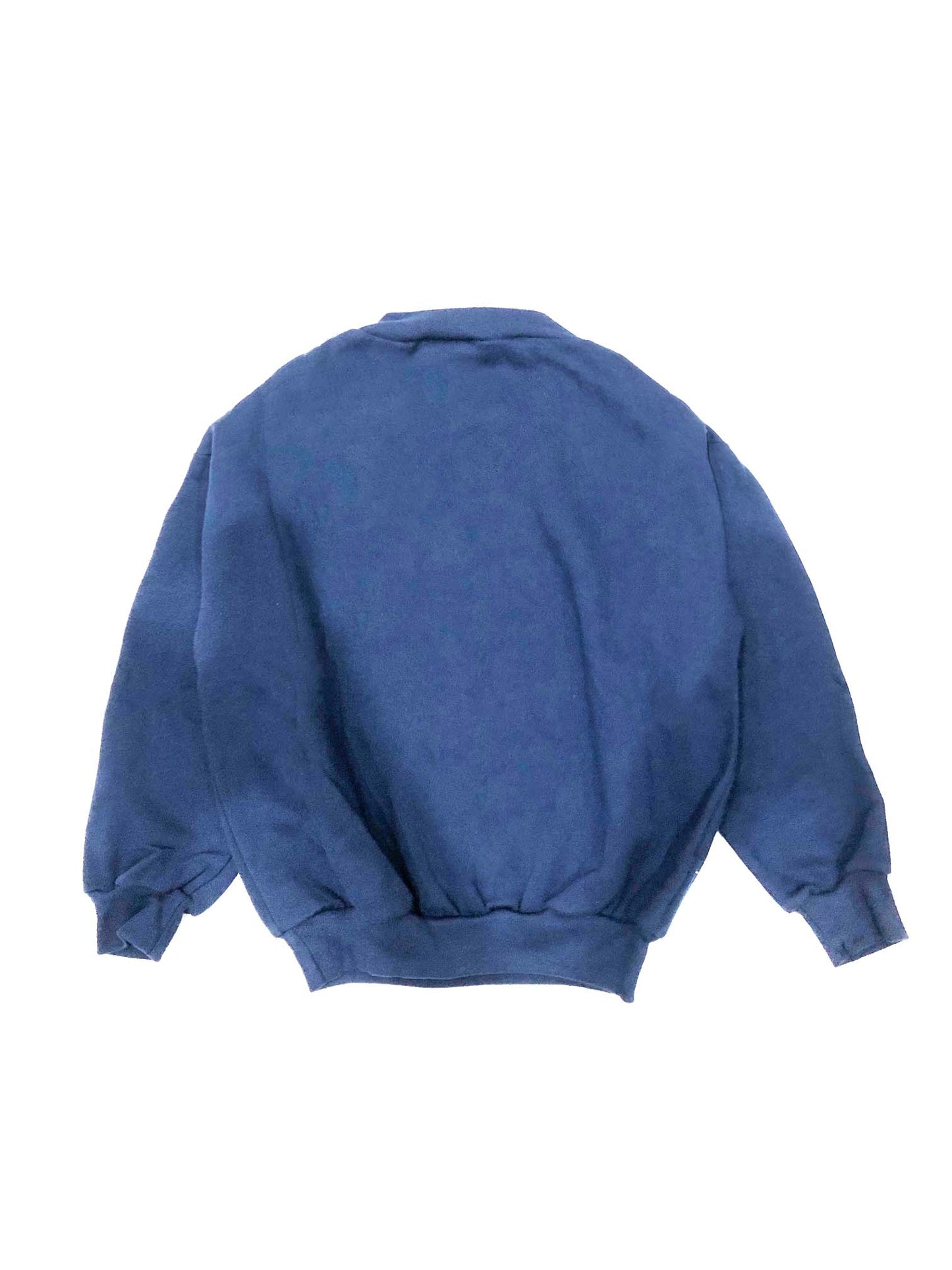 Made in Canada sweatshirt, cotton blend jersey with fleece underside, relaxed fit.